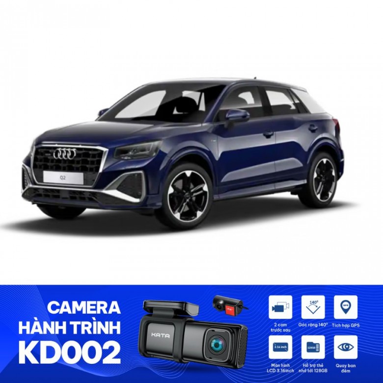 Lắp camera hành trình ô tô cho Audi Q2 tại KATA